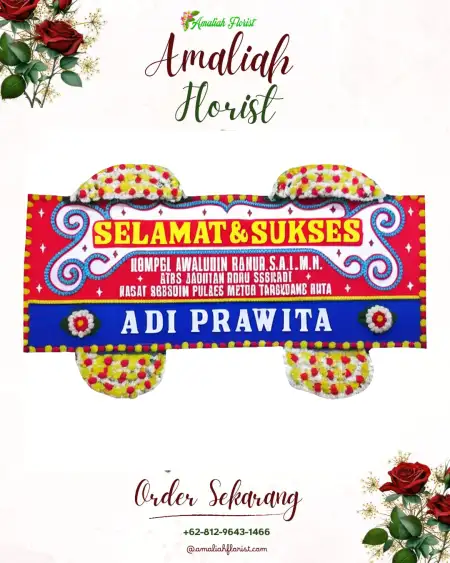 Papan Bunga Ucapan Selamat Tpu Karet Bivak